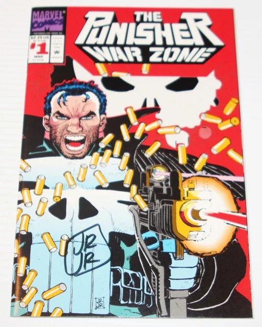 Punisher War Zone #1 - Signed John Romita Jr Autograph - 1992 Marvel Comics