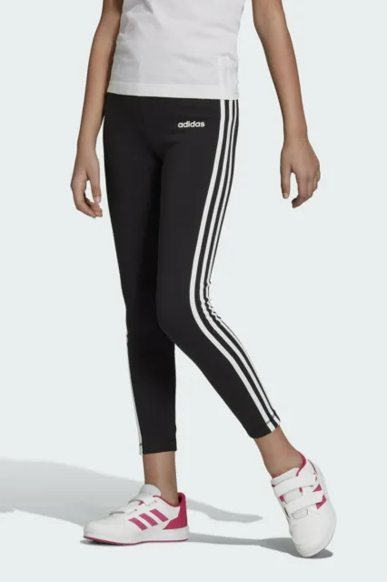 Leggings a righe bianche Junior Adidas Essentials 2 ragazze