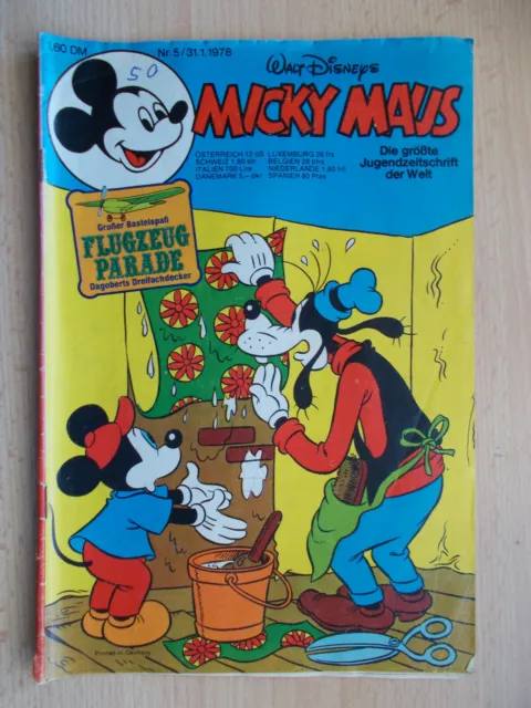 Comics , Micky Maus , Hefte, Nr. 5 / Jahrgang 1978, Walt Disneys, Ehapa