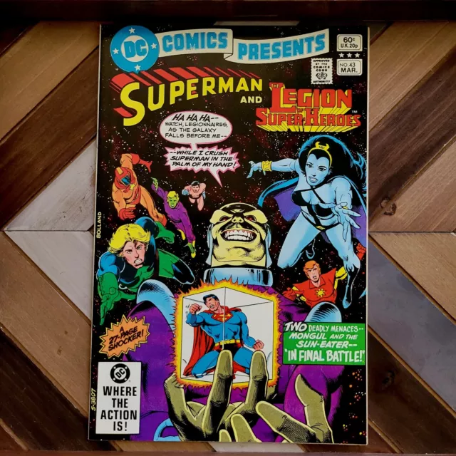 DC Comics Presents #43 HIGH GRADE (1982) Superman, Mongul, Sun Eater, Legion!
