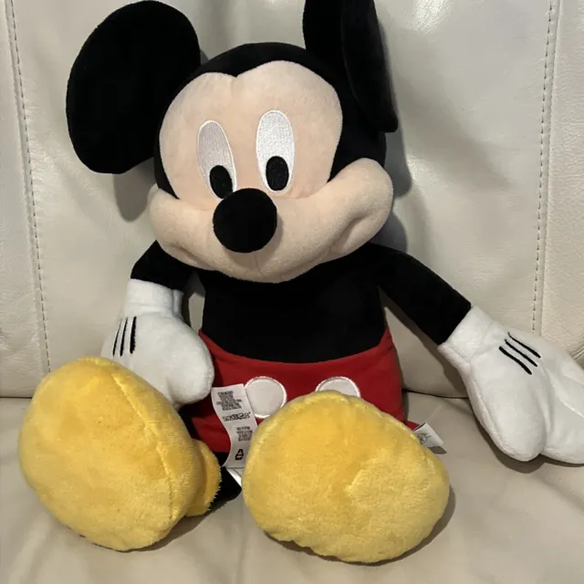 Mickey Mouse Medium Plush Soft Toy Disney Store 20"  Genuine Authentic Original