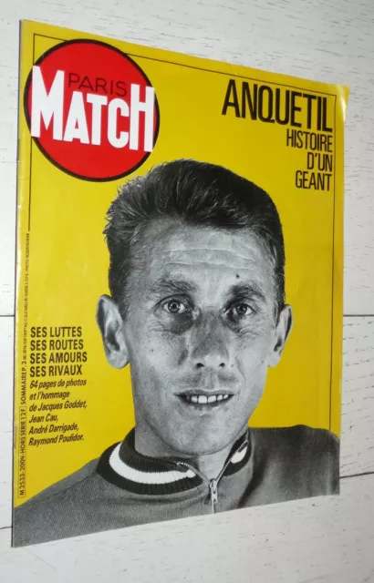 Paris Match Hors-Serie 1987 Mort Jacques Anquetil Cyclisme Ciclismo Tour France