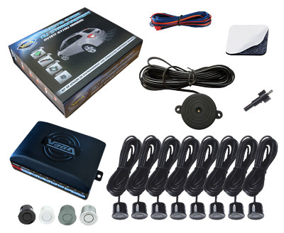 ✅ Radar de recul VEGA® Arrière 4 capteurs peignables buzzer universel 