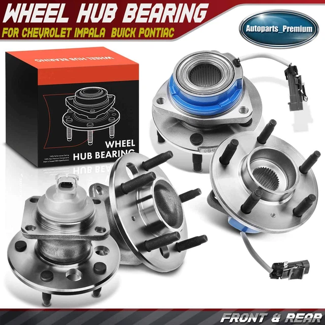 4X FRONT AND Rear Wheel Hub Bearing Assembly for Chevrolet Impala Buick