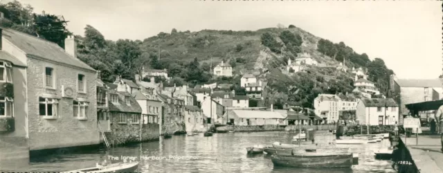 Vintage  postcard, the ferry west looe , Cornwall Panoramic