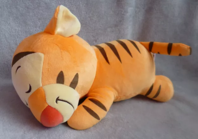 Miniso Disney Squishy Lying Tigger Soft Plush Toy Winnie The Pooh Orange 12"