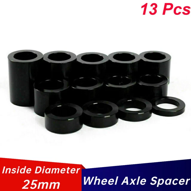 Wheel Axle Spacer Kit OD 1 1/2" ID 25mm for Harley Touring Bagger Chopper Custom