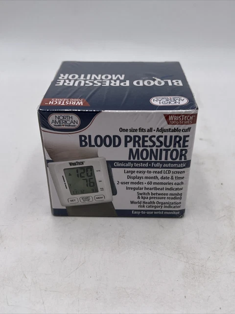 Monitor de presión arterial Wristech serie 7000 puño ajustable talla única