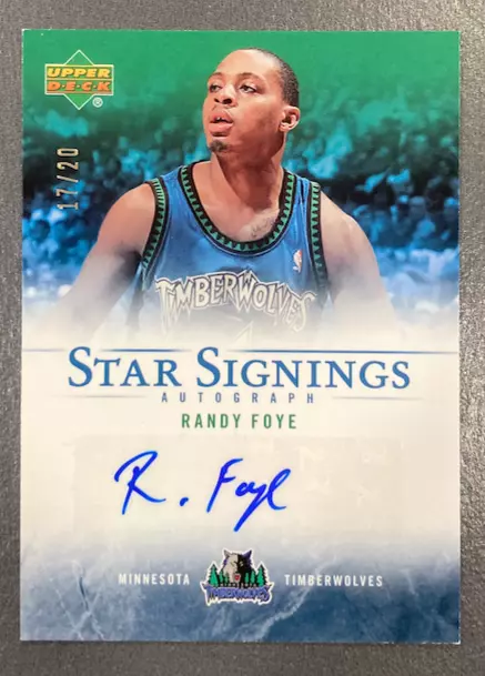 Randy Foye 2007-08 Upper Deck Star Singnings Auto /20