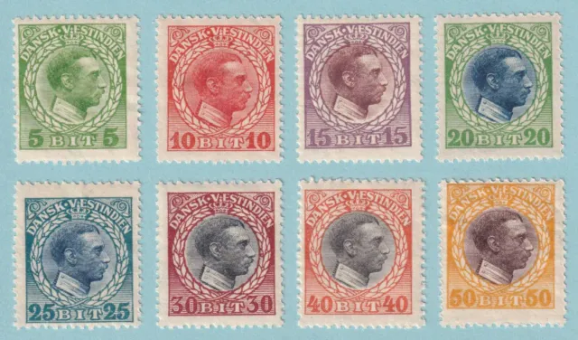 Danish West Indies 51 - 58  Mint Lightly Hinged Og * No Faults Very Fine! - R403