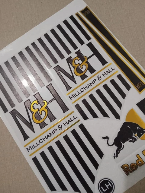 ORIGINAL DIGITAL LATEST 2025 MILLICHAMP & HALL MH Cricket Bat Stickers ...