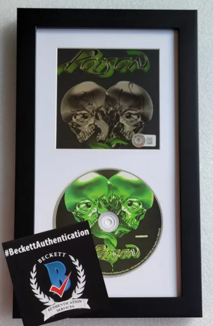 Bret Michaels Cd Display Autographed Beckett Bas Coa Signed Poison Music Singer