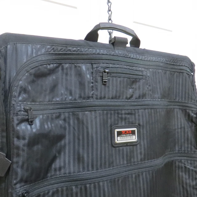 Black Tumi Alpha Ballistic Bifold Garment Bag Suitcase 231D3 9