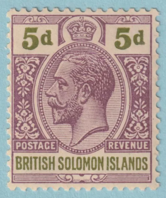 Solomon Islands 34  Mint Hinged Og * No Faults Very Fine! - Tbs