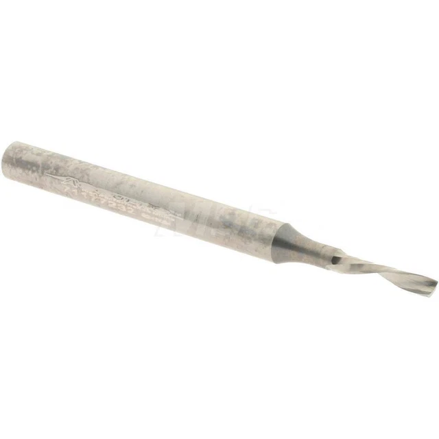 Accupro OCSFL06222 Spiral Router Bit: 1/16" Dia, 1/4" LOC, 1/8" Shank, Downcut