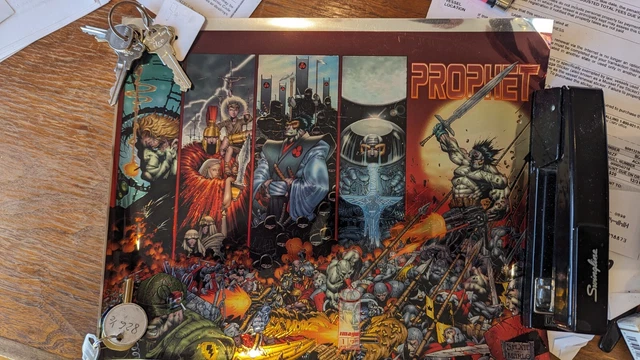 Prophet (1995) #1 flat wraparound Chromium cover only, no comic  Stephen Platt !
