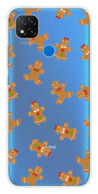 Printed silicone case compatible with Xiaomi Redmi 9C Gingerbread