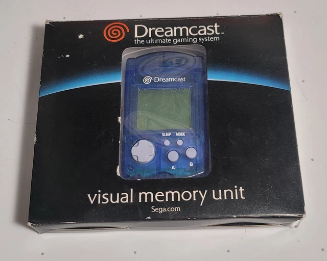 SEGA DREAMCAST VISUAL Memory Unit - Translucent Blue - Open Box ...