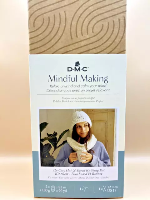 Cosy Hat & Snood - Mindful Making - DMC Knit Kit - relax, knitting, mindfulness