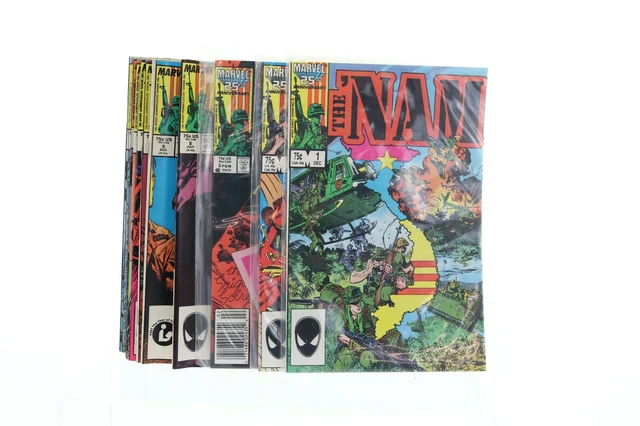 The "Nam # 1-3 and More as Shown 18 Issues Marvel Comics VG