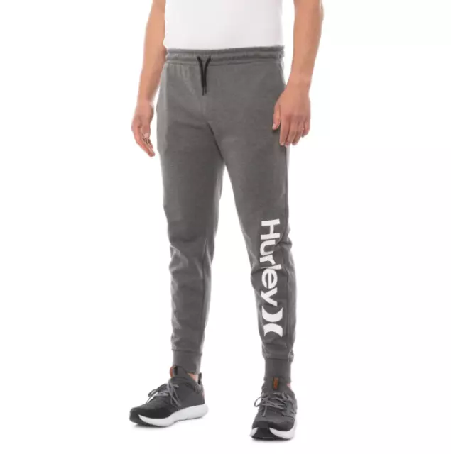Hurley Lounge Pants Mens Size XLarge Grey French Terry Knit One & Only Pants New