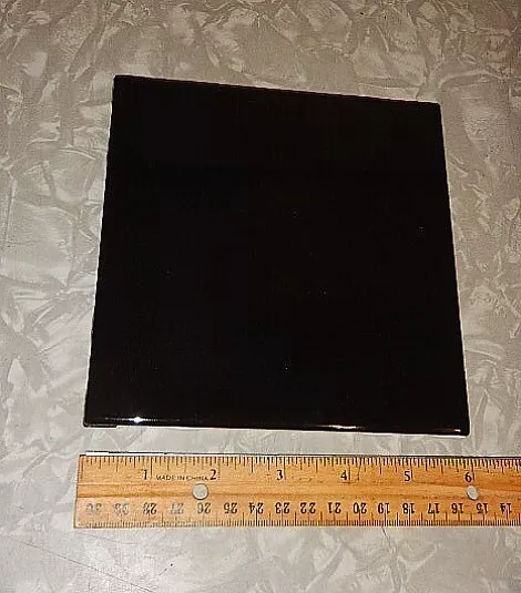 Ceramic Tiles  Glossy Black -  6" X 6" by Daltile  New