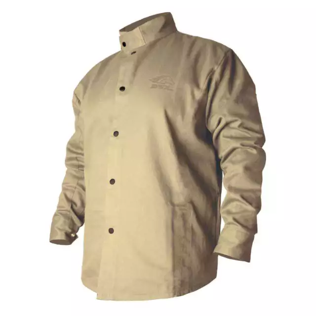 Black Stallion BXTN9C BSX Flame-Resistant Cotton Welding Jacket Khaki 3X-Large