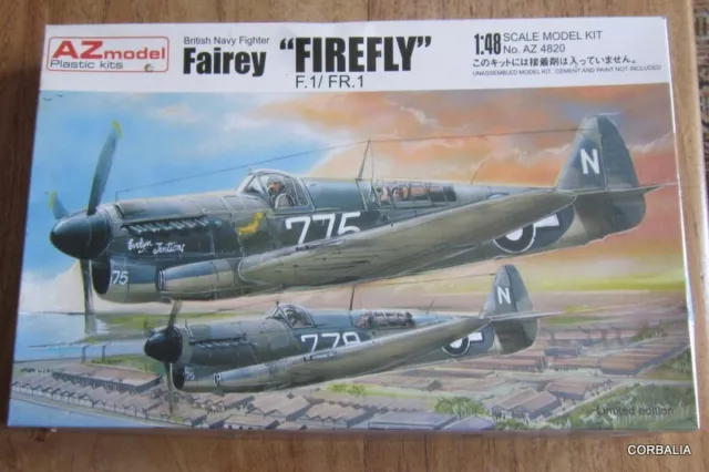 Az Model 1:48 Maquette Avion / British Navy Fighter Fairey "Firefly" F.1/Fr.1