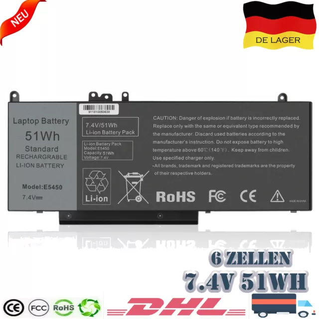 Laptop Akku Batterie G5M10 für Dell Latitude E5450 E5470 E5550 E5570