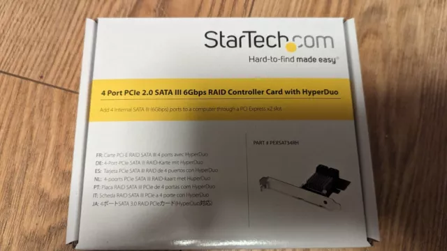 StarTech 4port PCIe 2 sata 3 6gbps RAID controller card