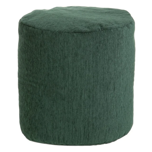 Puff poliestere 45x45x45 cm acrilico verde scuro