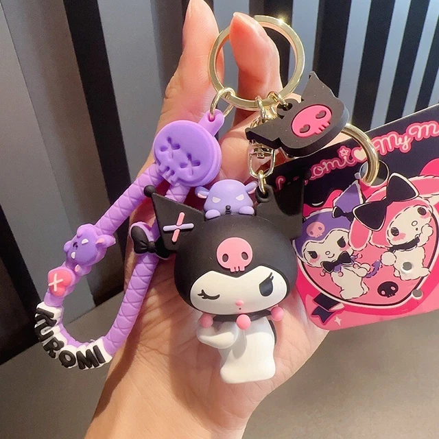 AUTHENTIC ! ! Sanrio Characters Kuromi Keychain Purple 3D Figure for
