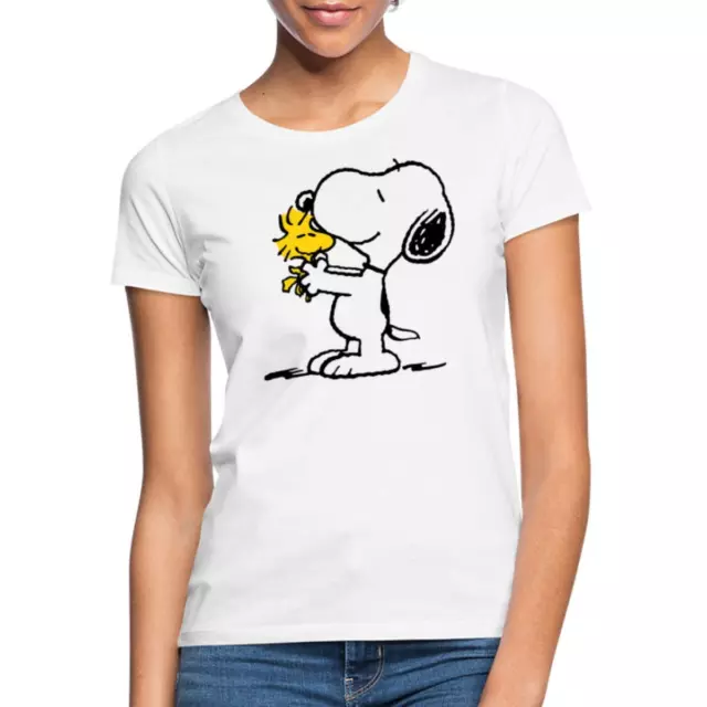 Peanuts Snoopy Und Woodstock Damen T-Shirt Charly Brown Frauen Geschenk S-XXL