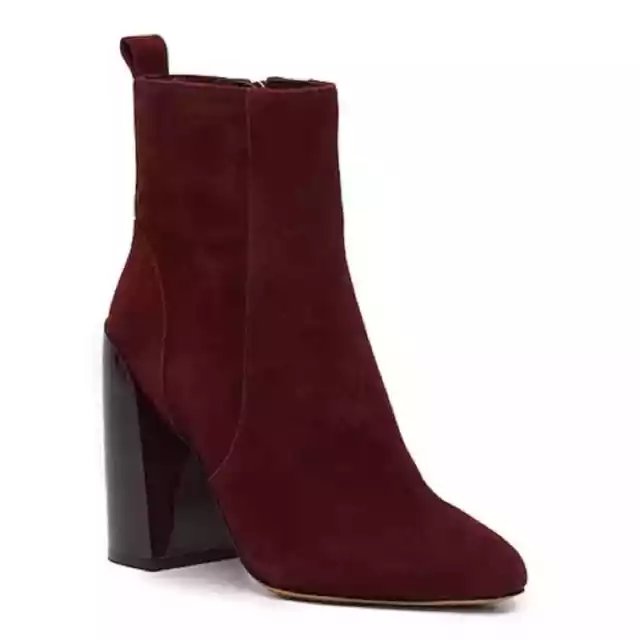 Vince Camuto Enverna Heeled Bootie in Burgundy size 10 NWOB