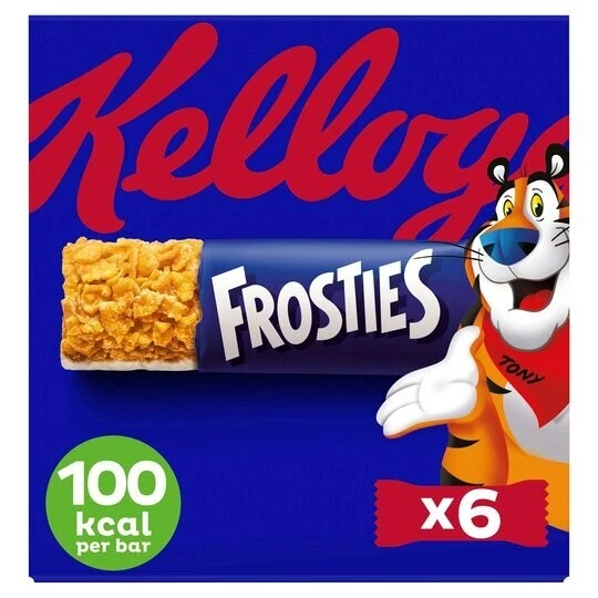 4 Scatole x 6 Barre Kelloggs Gelo Granturco Cereali e Latte