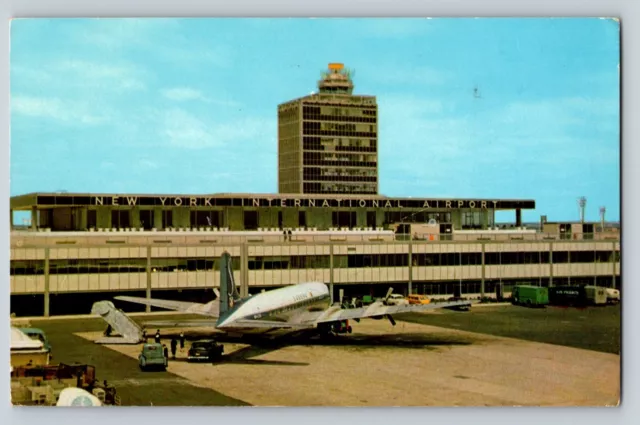 New York Idlewild International Airport Queens arrival building Postcard 1959 NY