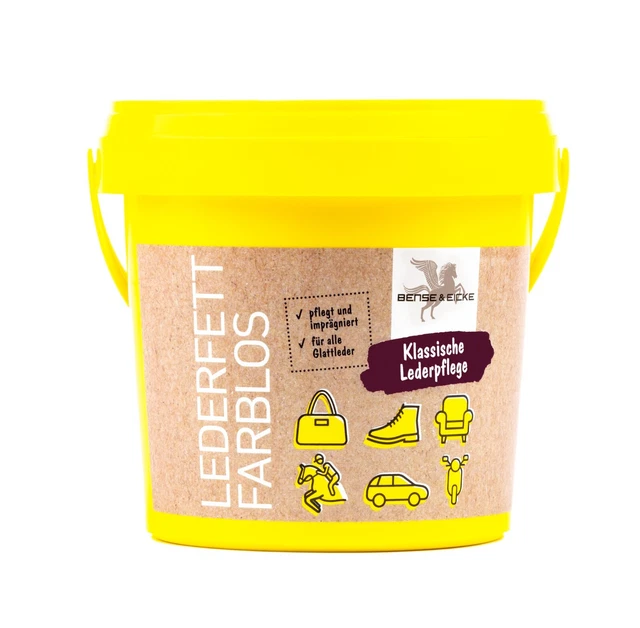Grasa de cuero incolora Bense & Eicke 500 ml para el cuidado y conservación del cuero