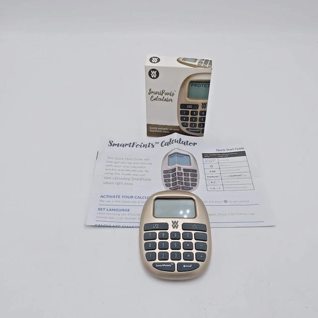WEIGHT WATCHERS WW Smart Points Calculator Model GAC1.0A Gold 2017 New