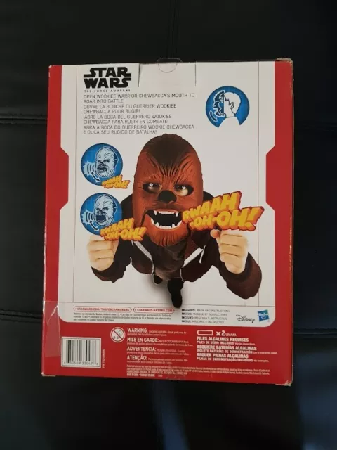 Star Wars Chewbacca Wookie Talking Electronic Mask The Force Awakens NEW IN BOX 3