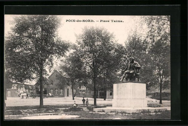 CPA Poix-du-Nord, Place Talma 1906