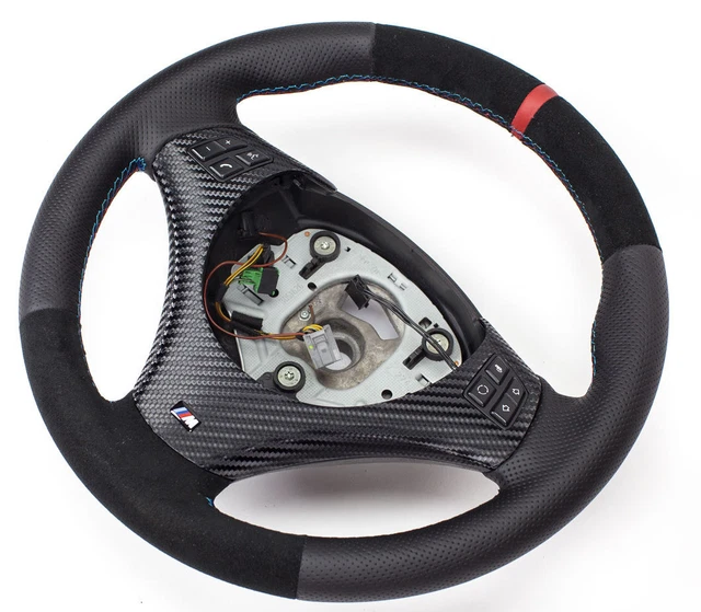 Volant Direction BMW 1 Series E87 - Cuir & Alcantara - Neuf Reconditionné - Garantie 2 Ans