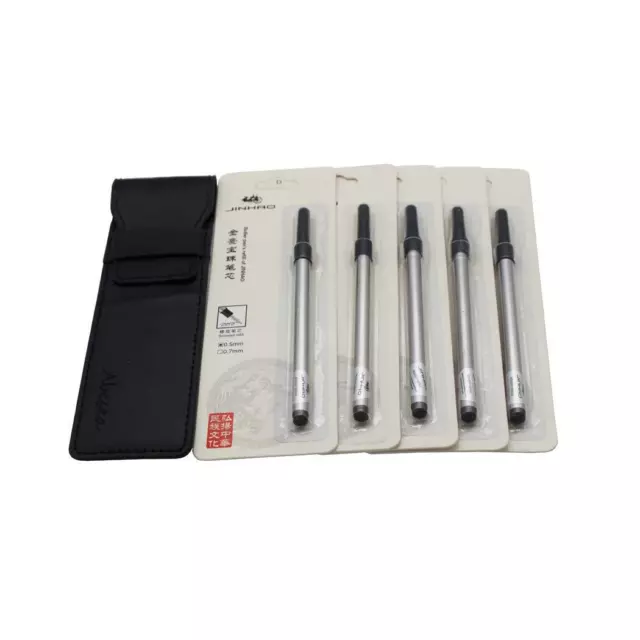 Stylo Roller Abcsea Heavy Big 159 et 5PCS recharges de stylo à encre noire re... 3