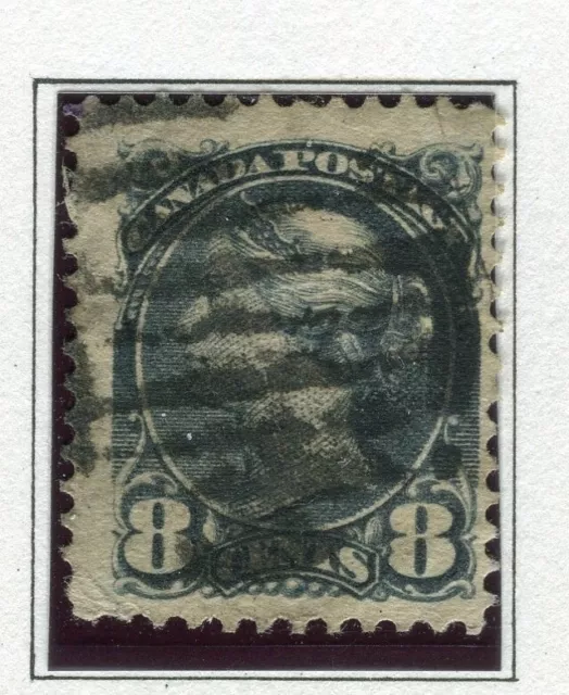 CANADA; 1870s classic QV Small Head issue used 8c. value