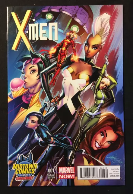 X Men 1 Variant J SCOTT CAMPBELL Midtown Avengers Storm Pyslocke Iron Man