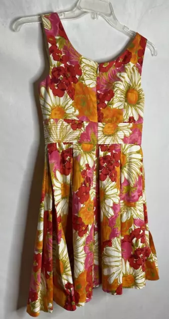 Women’s Dress  Size 6 Petite Tea Willow Glenn Fit and Flare 50s Style Floral