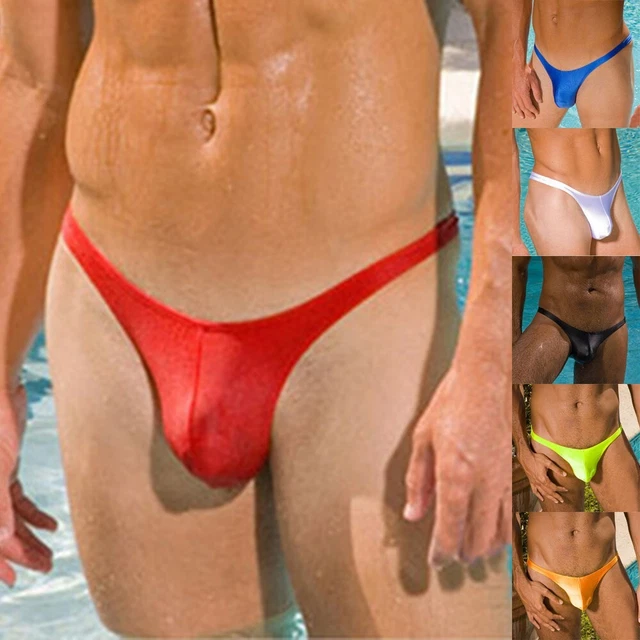 Slip da bagno bikini da uomo vita bassa perizoma tangas con taglia taglia