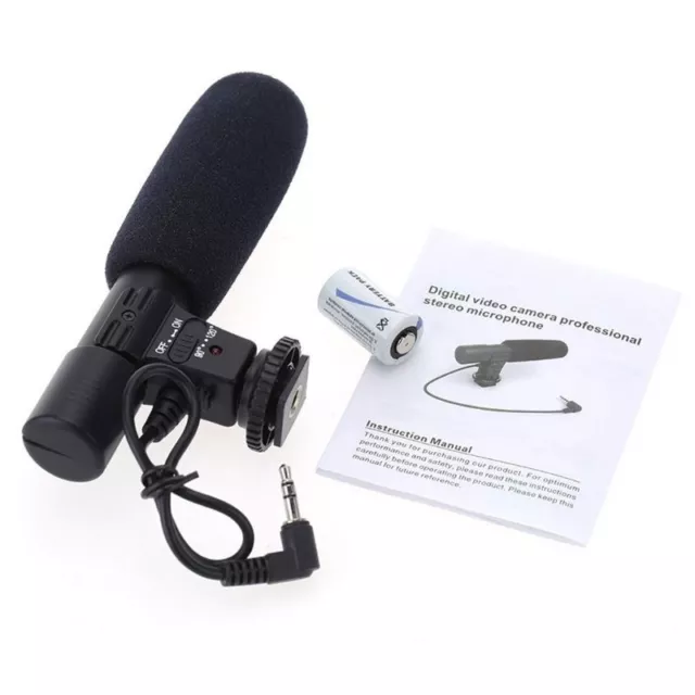 External Video Microphone for Camera Compact Mic for DSLR