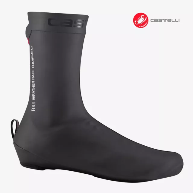 Castelli PIOGGIA 4 Rainproof Cycling Shoe Covers : BLACK - One Pair