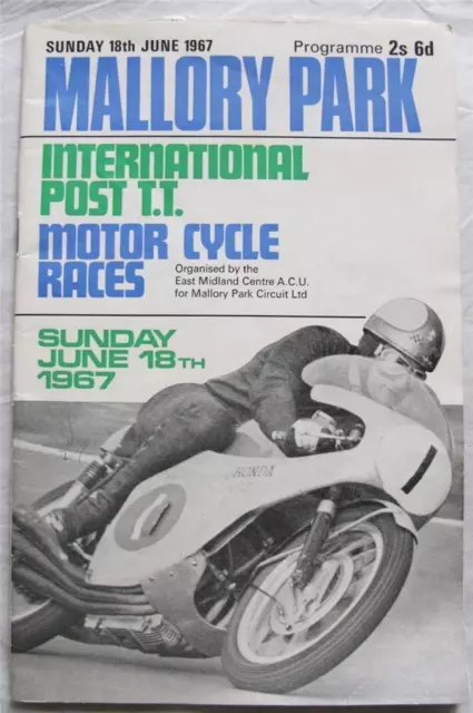 MALLORY PARK 18 Jun 1967 International Post TT Motor Cycle Official Programme