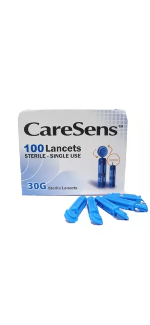 CareSens 30G Sterile Single Use Lancets Box 100